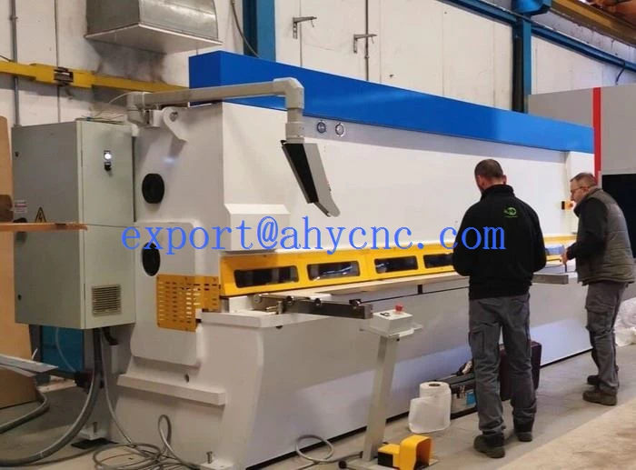 AHYW Yawei 12mm 4m cnc metal guillotine shear Italy ESA S625